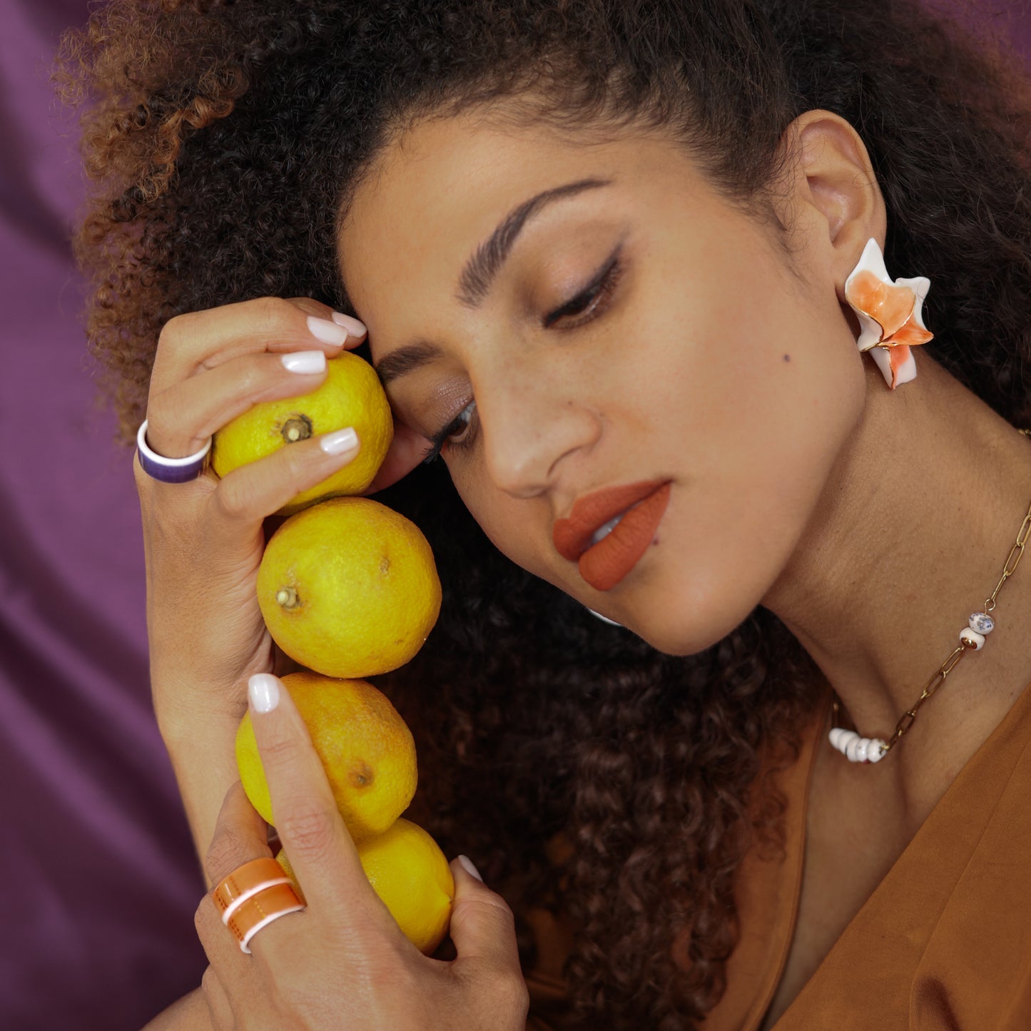 Flemmish Rose Earrings