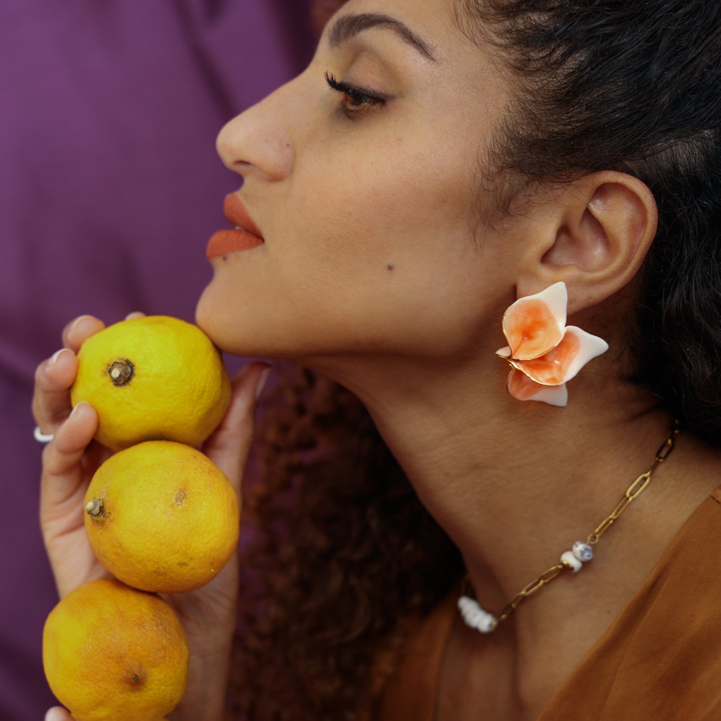 Flemmish Rose Earrings
