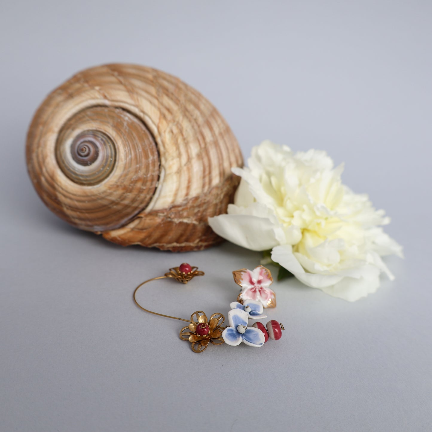 Blue flower Earrings