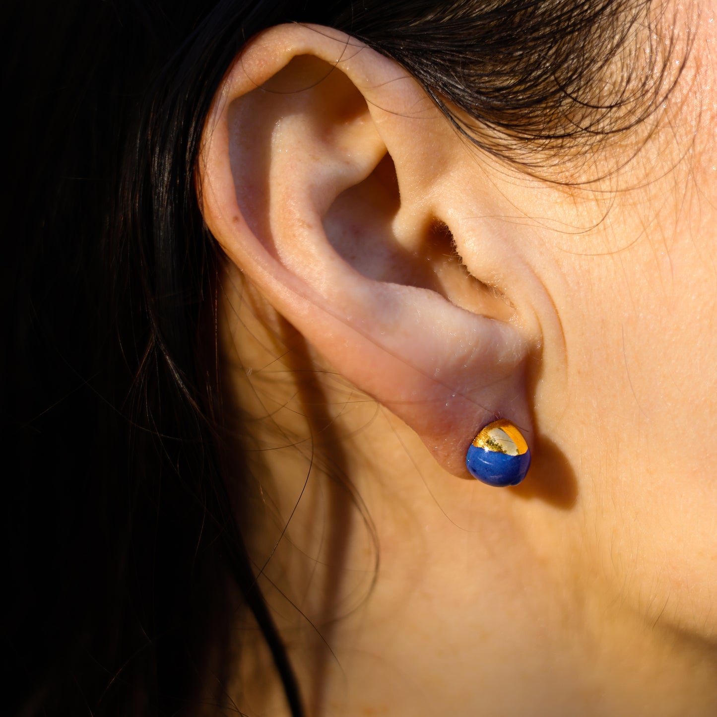 Blue Pearl Earrings
