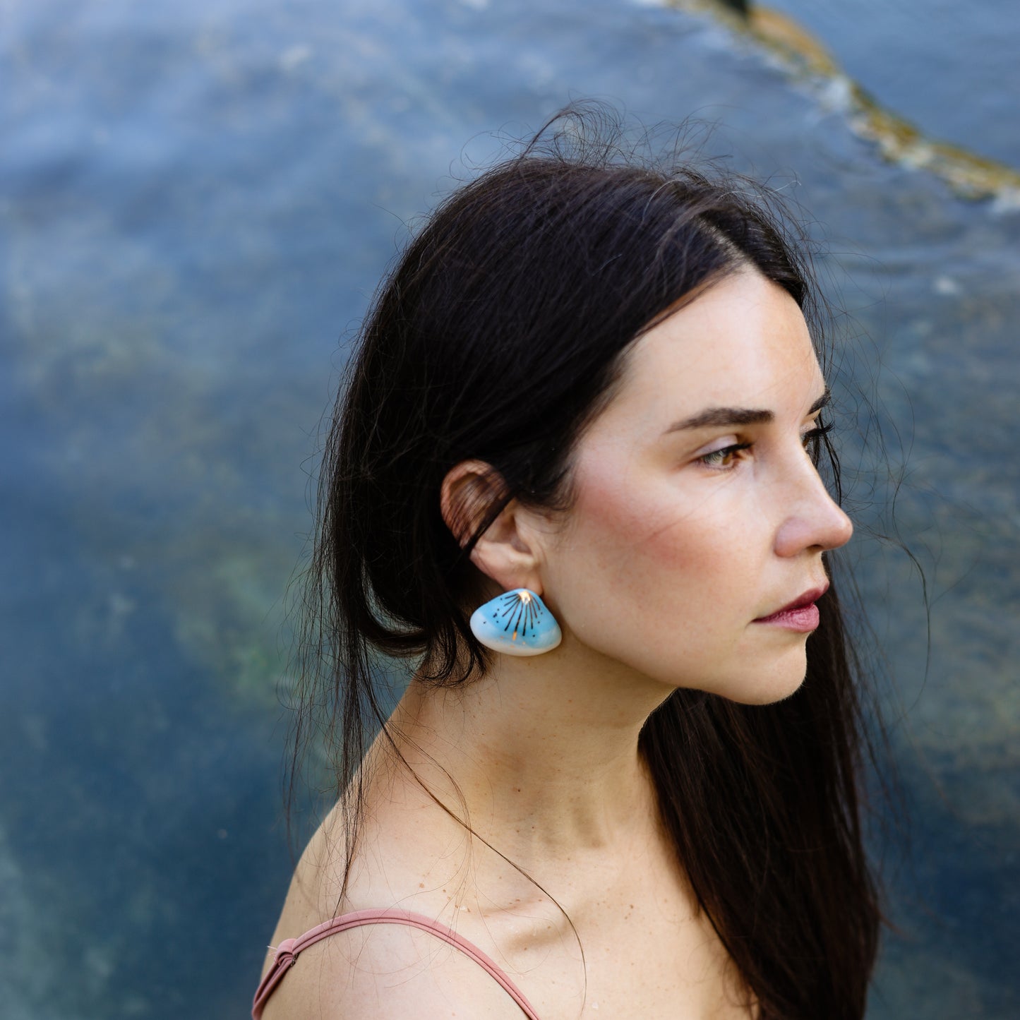 Aqua Aura Earrings