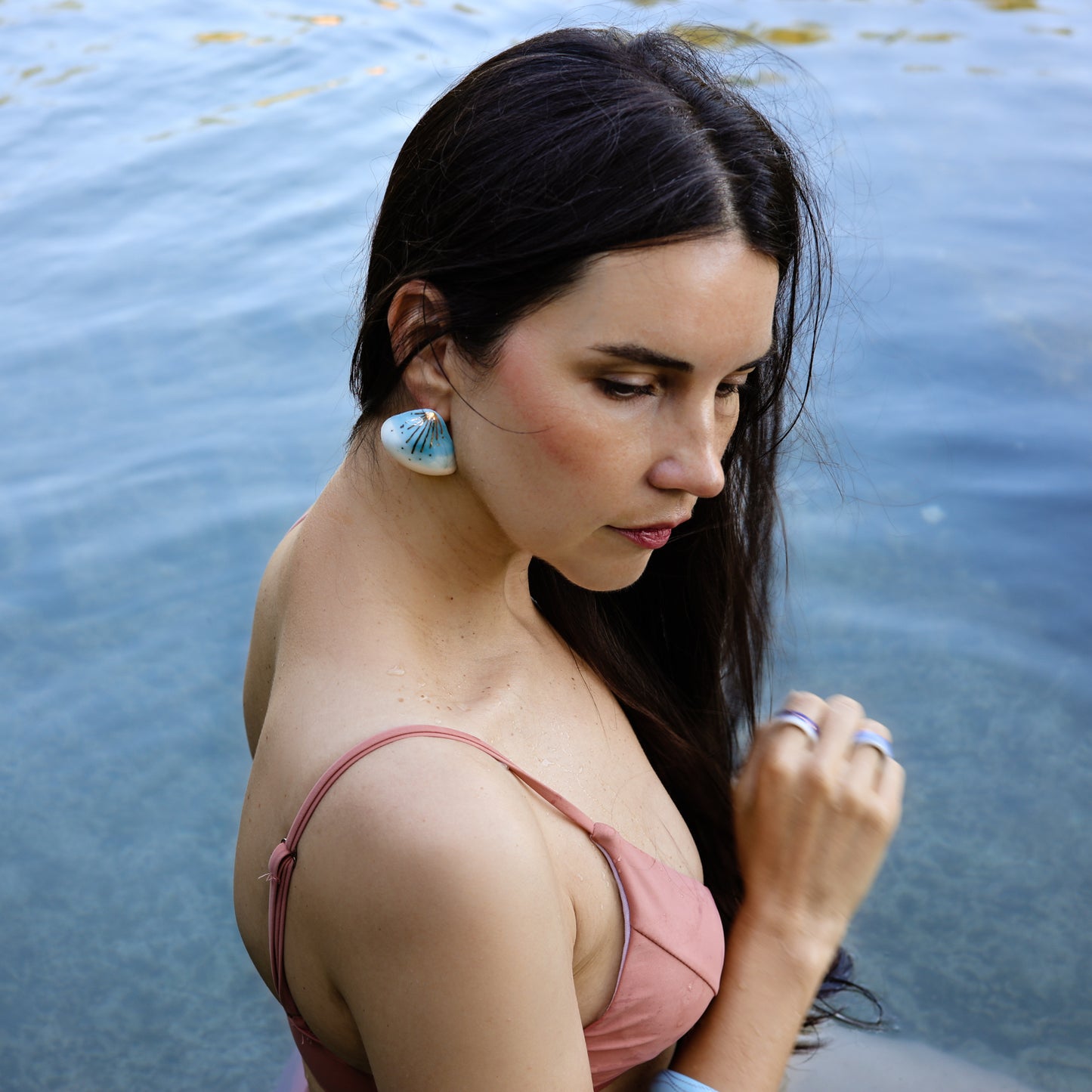 Aqua Aura Earrings