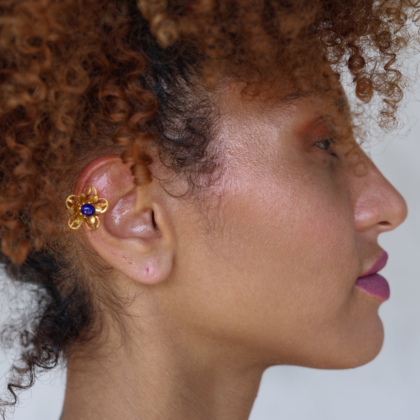 Blue flower Earrings