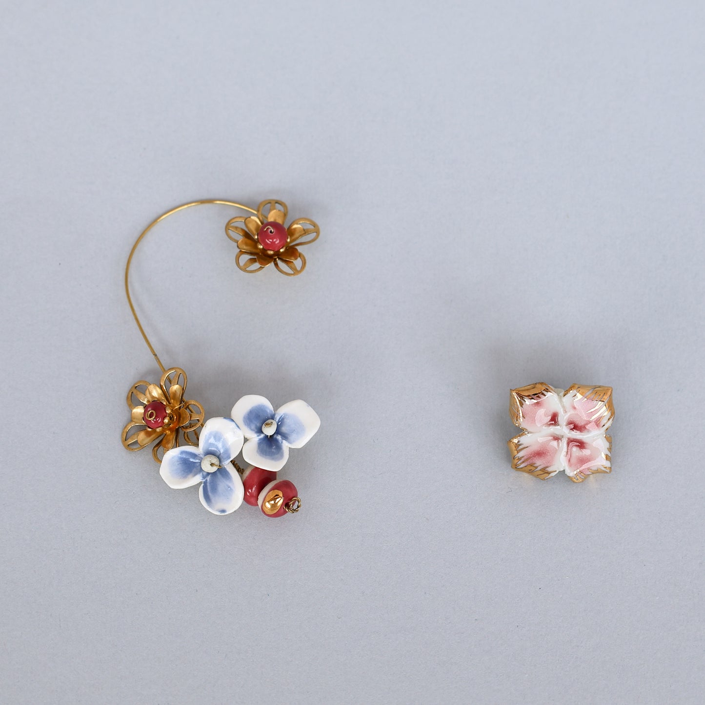 Blue flower Earrings