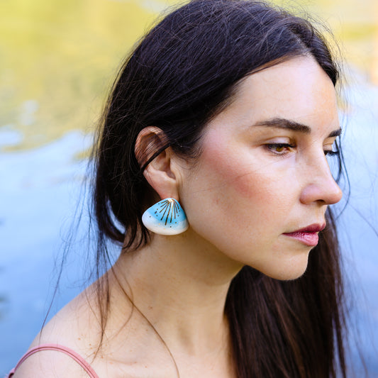 Aqua Aura Earrings