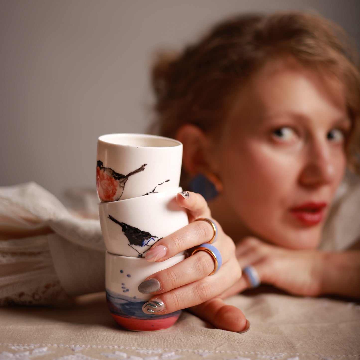 Espresso šoljica Plava ptica