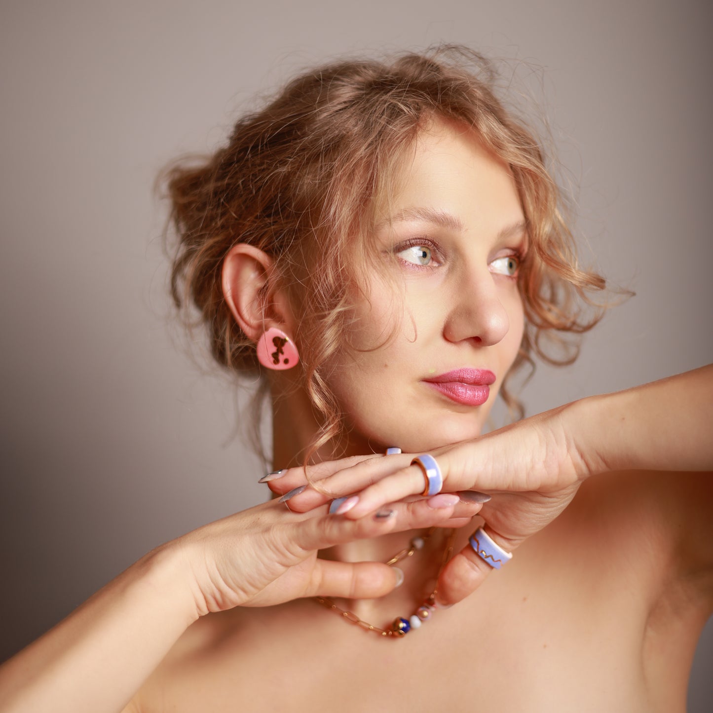 Golden Lilly Naušnice