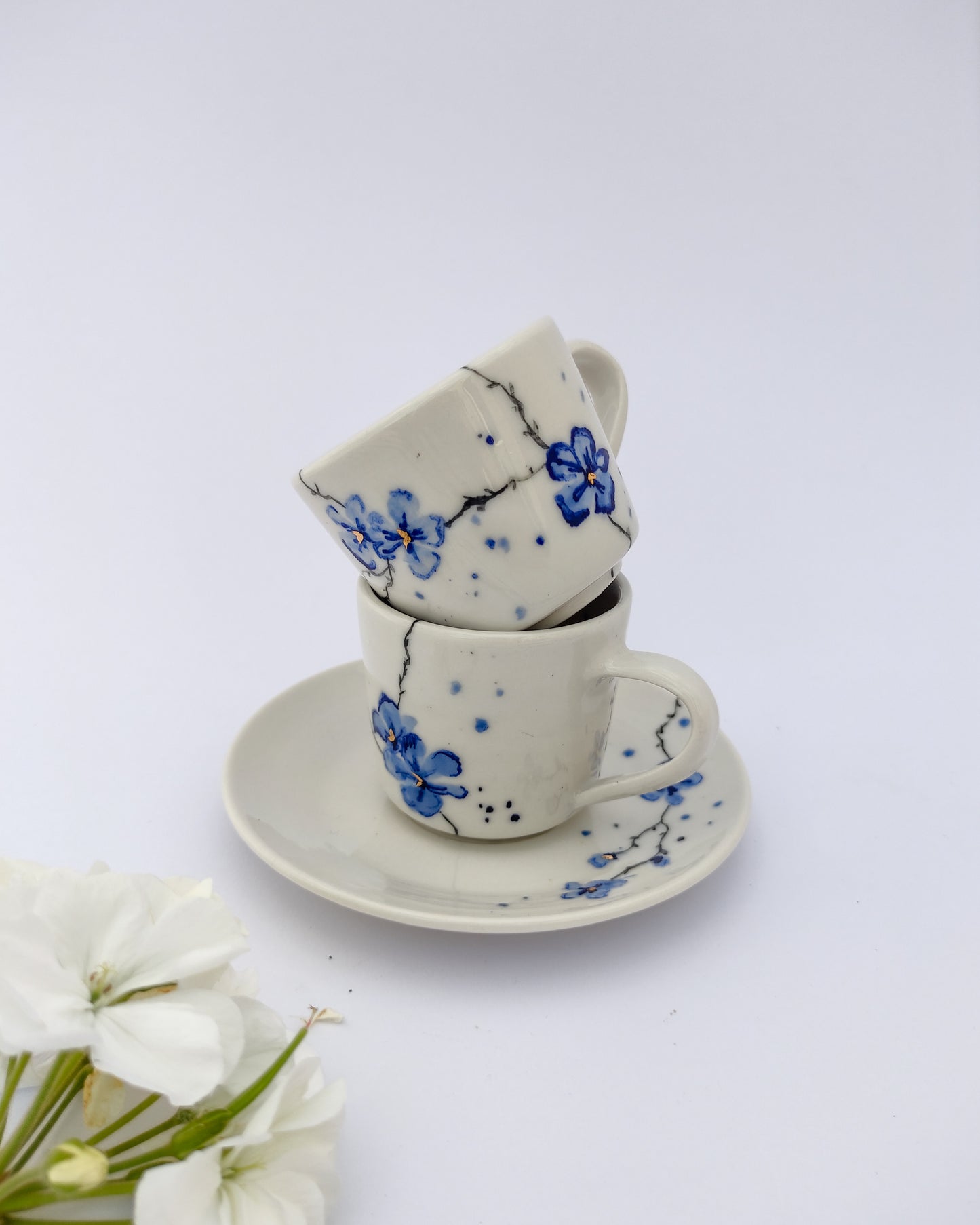 Blue Sakura Espresso cup