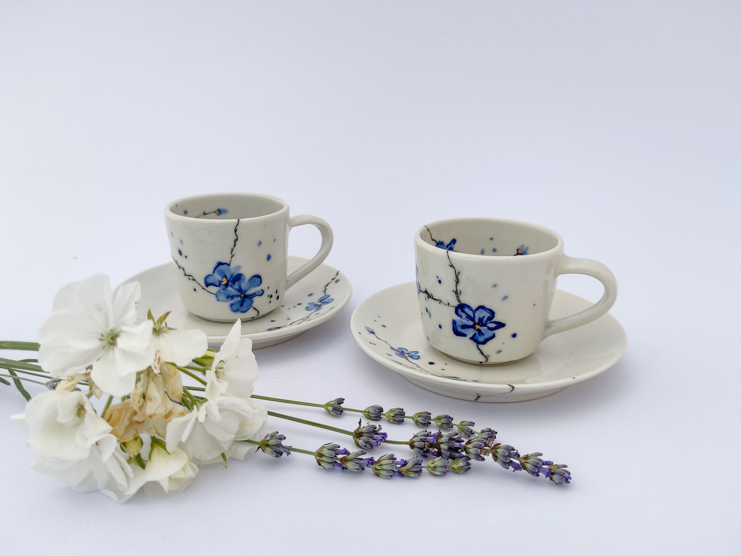 Blue Sakura Espresso cup